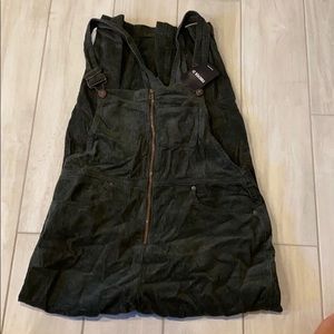 Corduroy Green Overalls